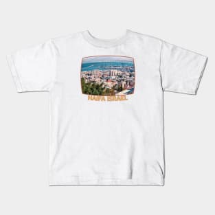 Israel, Haifa. Cityscape Kids T-Shirt